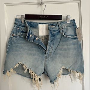NWT Mother jean shorts